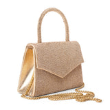 Women's Champagne Casual Solid Clutch