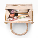 Women's Champagne Casual Solid Clutch