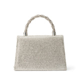 Women's Silver Casual Solid Clutch