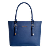 Women's Blue Casual Solid Satchel