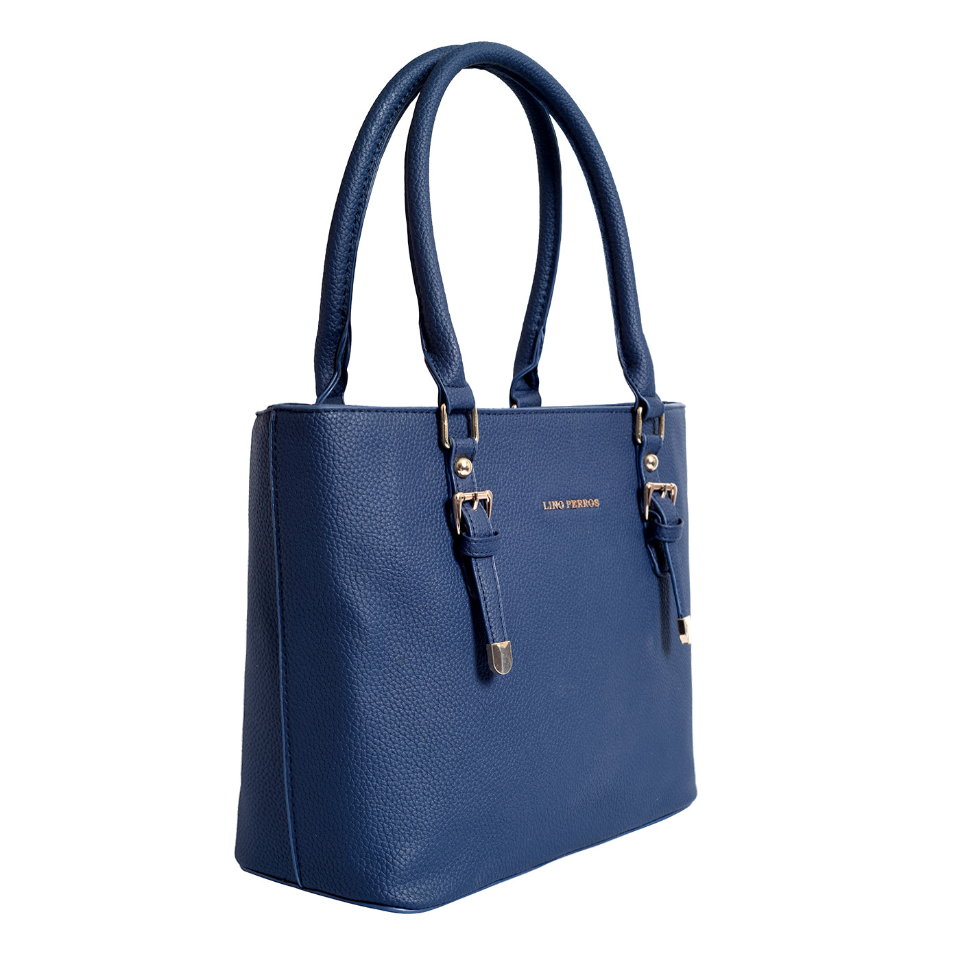Women's Blue Casual Solid Satchel