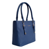 Women's Blue Casual Solid Satchel