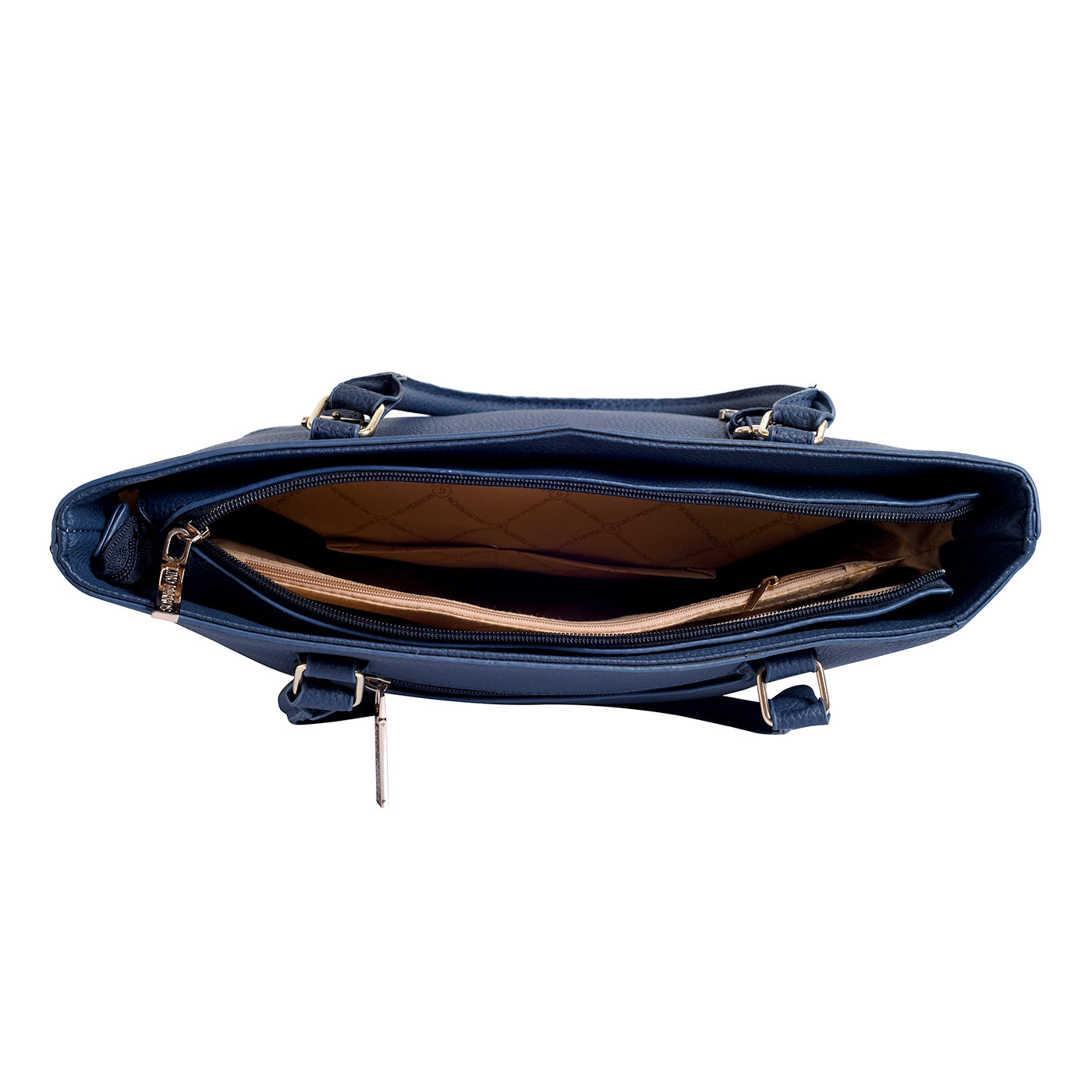 Women's Blue Casual Solid Satchel