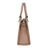 Women's Beige Casual Solid Satchel