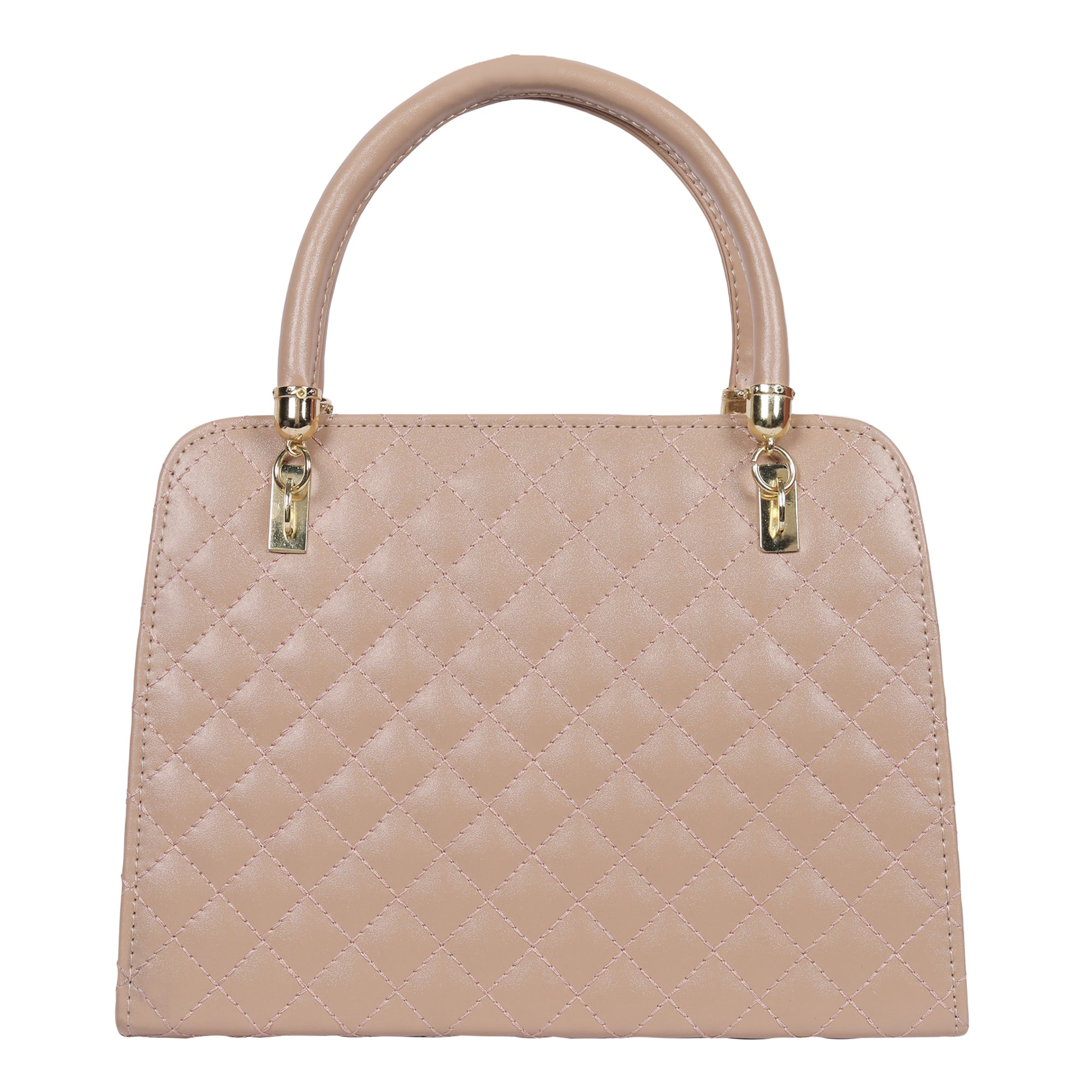 Women's Beige Casual Solid Satchel