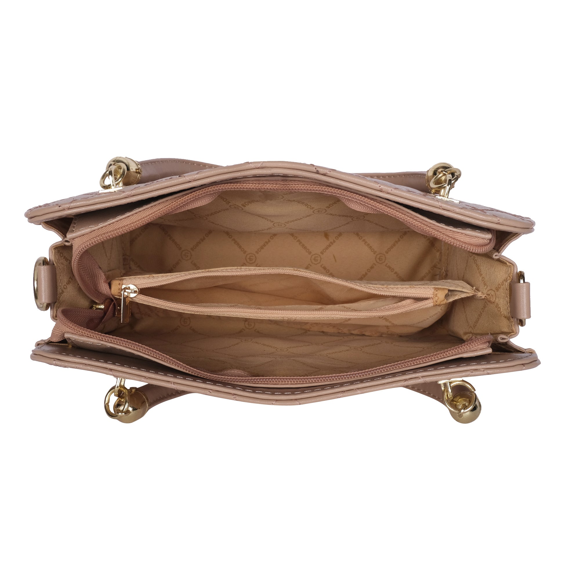 Women's Beige Casual Solid Satchel