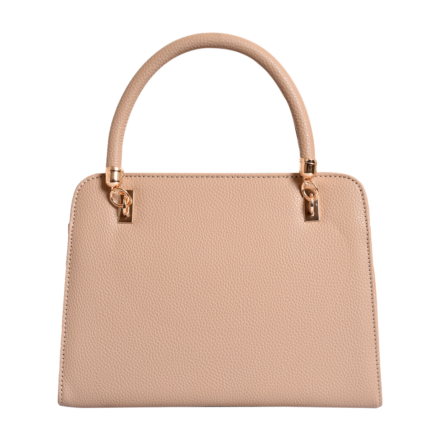 Women's Beige Casual Solid Satchel