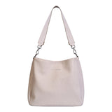 Women's Off White Casual Solid Hobo Bag