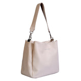 Women's Off White Casual Solid Hobo Bag