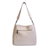 Women's Off White Casual Solid Hobo Bag