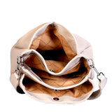 Women's Off White Casual Solid Hobo Bag