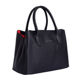 Women's Black Casual Solid Satchel