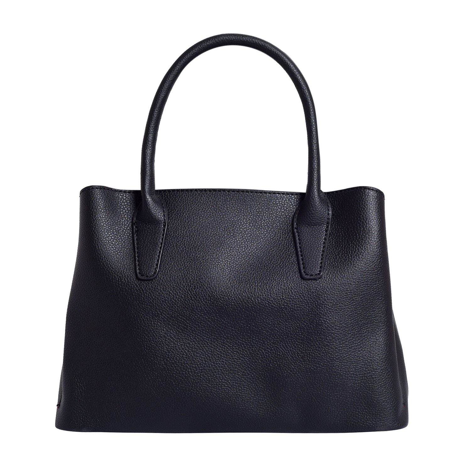 Women's Black Casual Solid Satchel