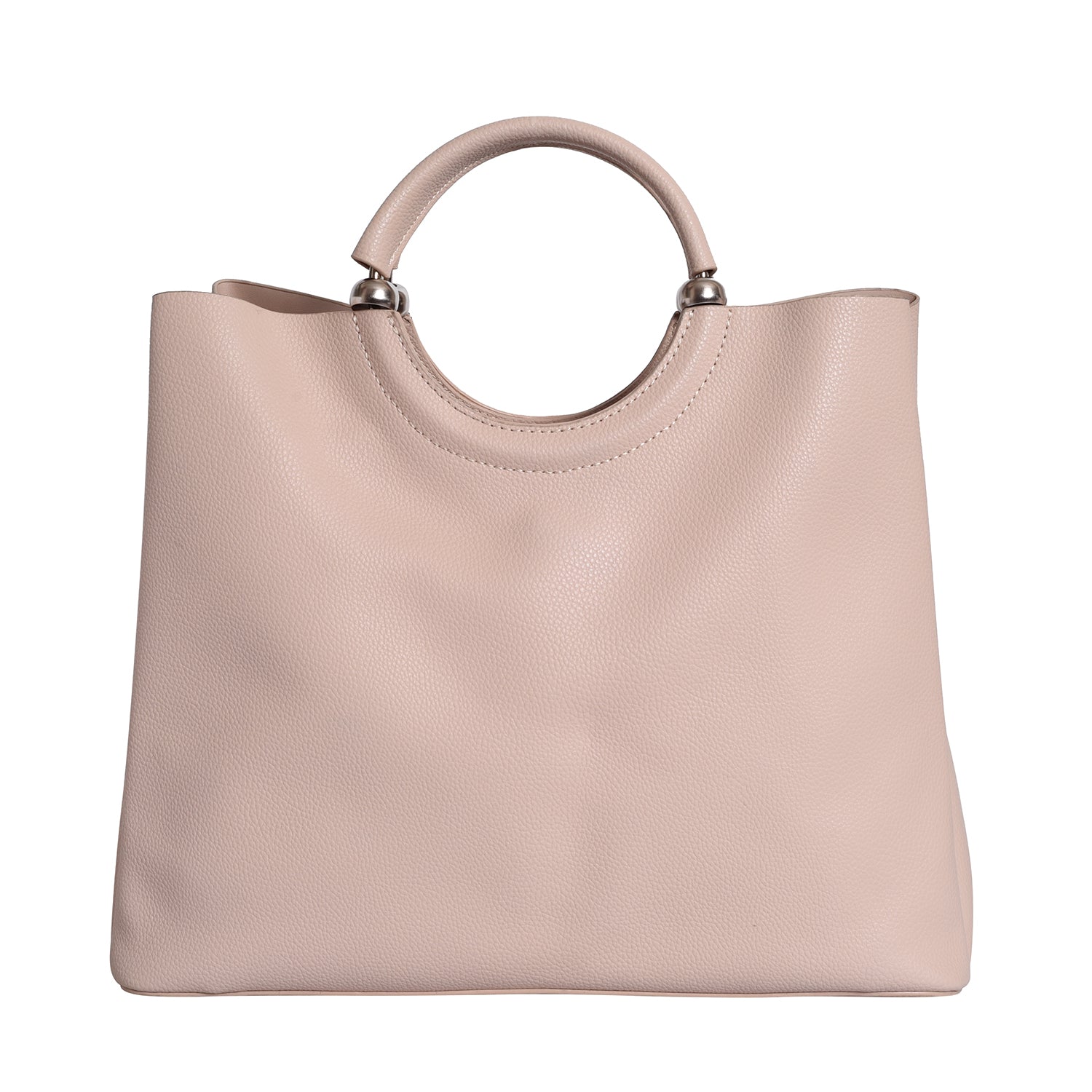 Women's Beige Casual Solid Satchel