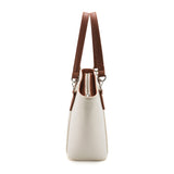 Women's White Casual Solid Tote Bag