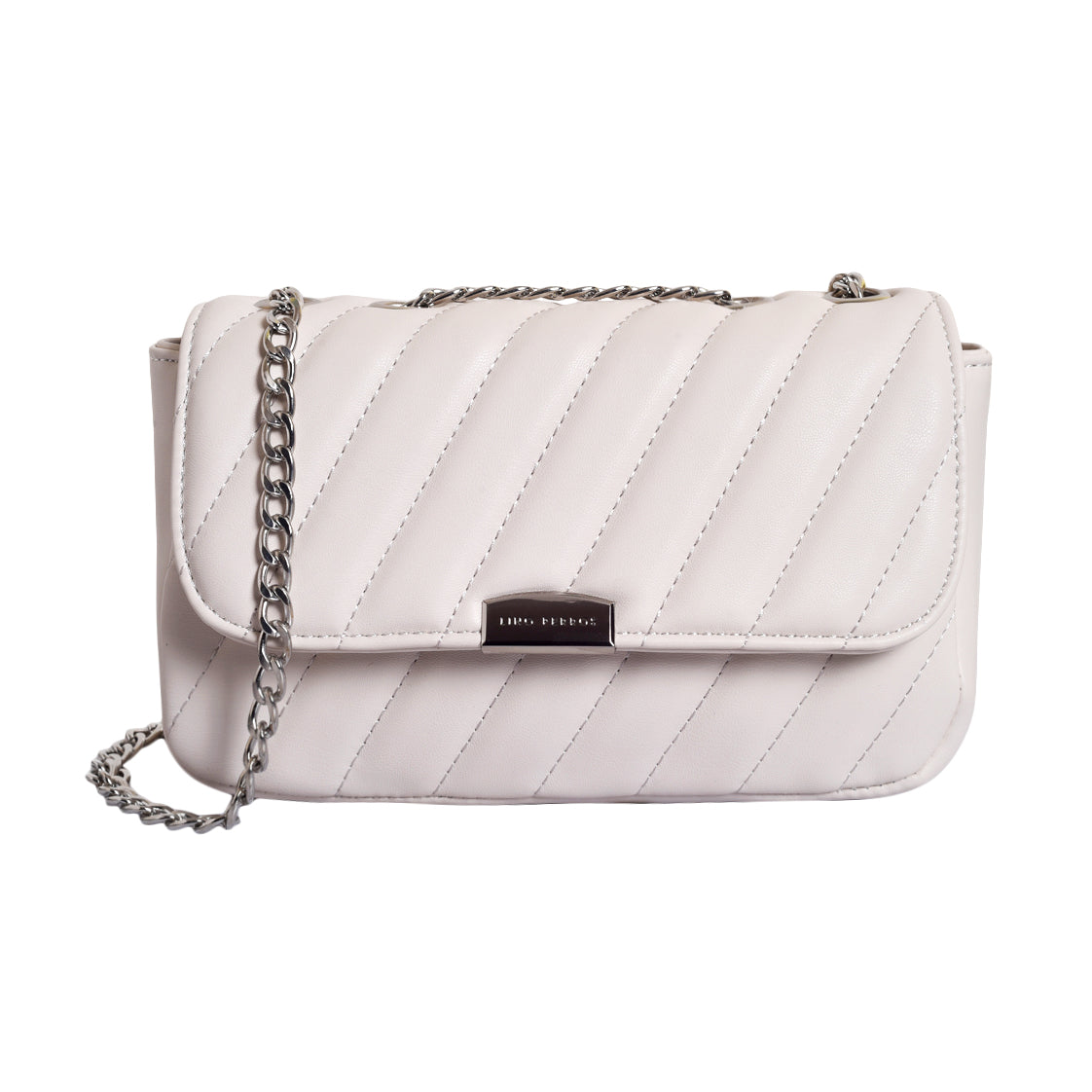 Women's White Casual Solid Sling Bag