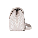 Women's Off White Casual Solid Shoulder Bag