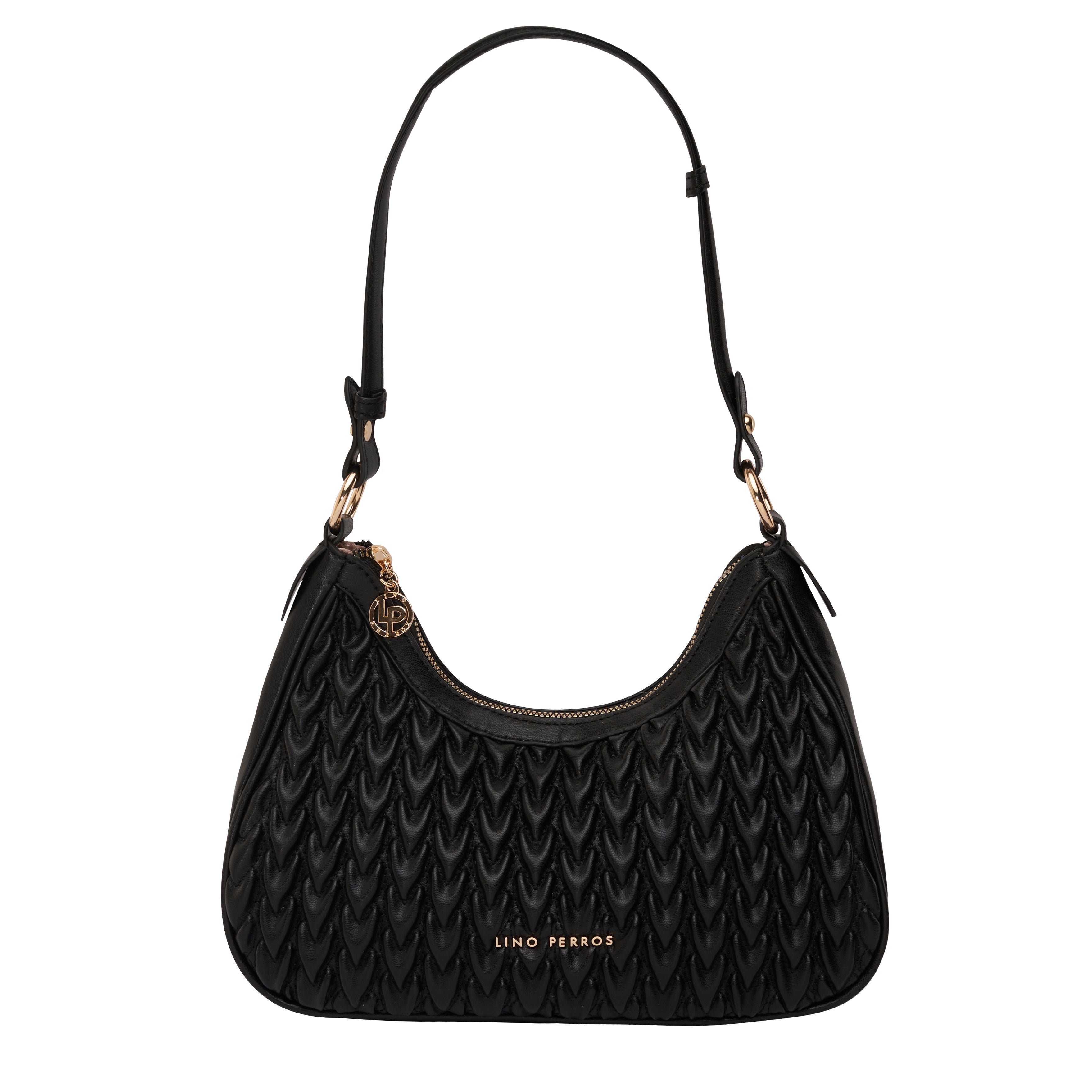 Women's Black Casual Solid Shoulder Bag