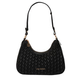 Women's Black Casual Solid Shoulder Bag