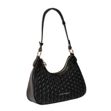 Women's Black Casual Solid Shoulder Bag