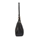 Women's Black Casual Solid Shoulder Bag