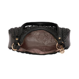 Women's Black Casual Solid Shoulder Bag