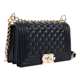 Women's Black Casual Solid Shoulder Bag