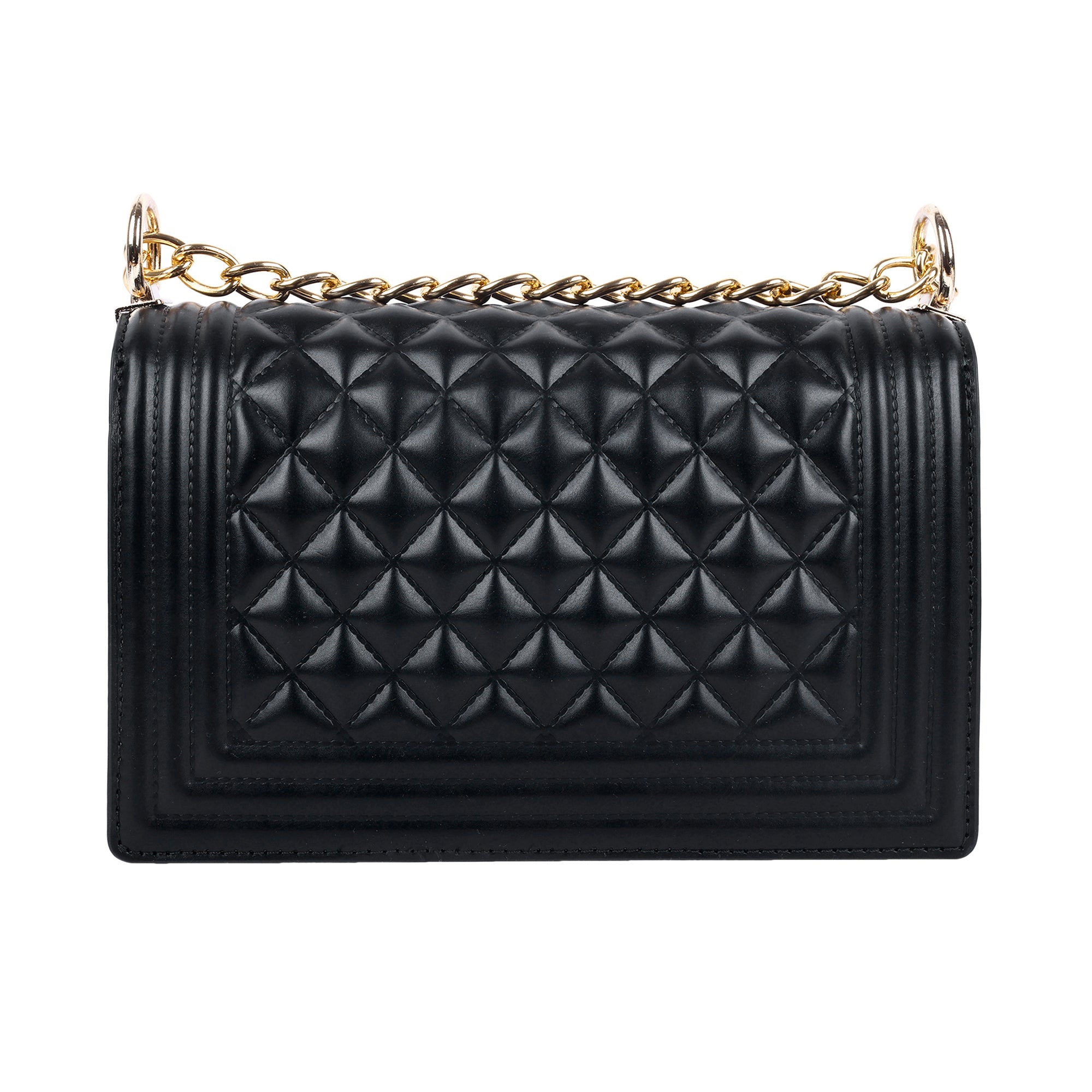 Women's Black Casual Solid Shoulder Bag