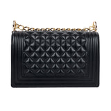 Women's Black Casual Solid Shoulder Bag