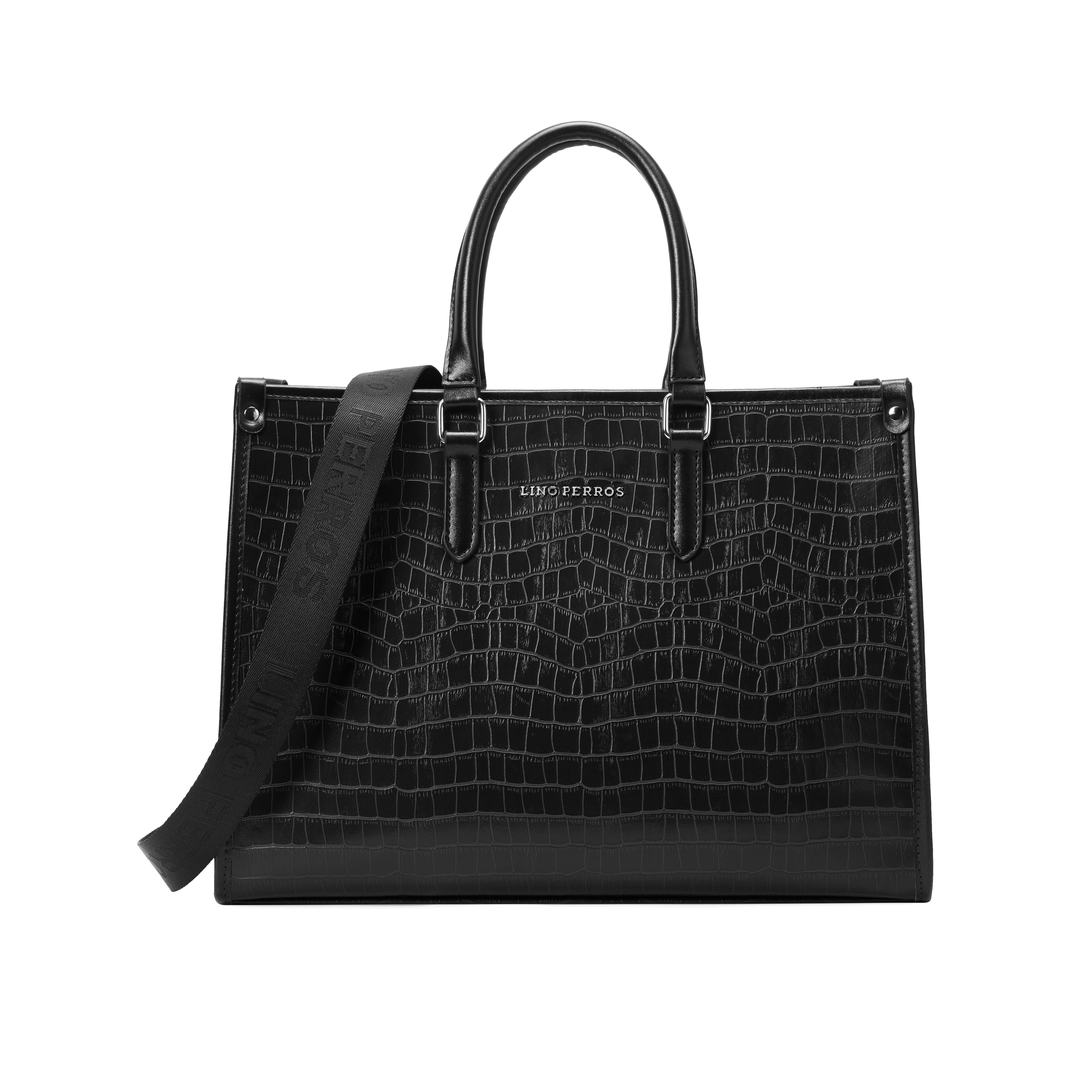 Women's Black Casual Solid Tote Bag