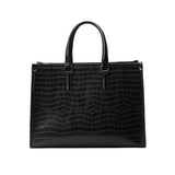 Women's Black Casual Solid Tote Bag