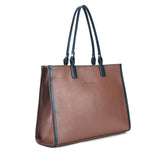 Women's Brown Casual Solid Tote Bag