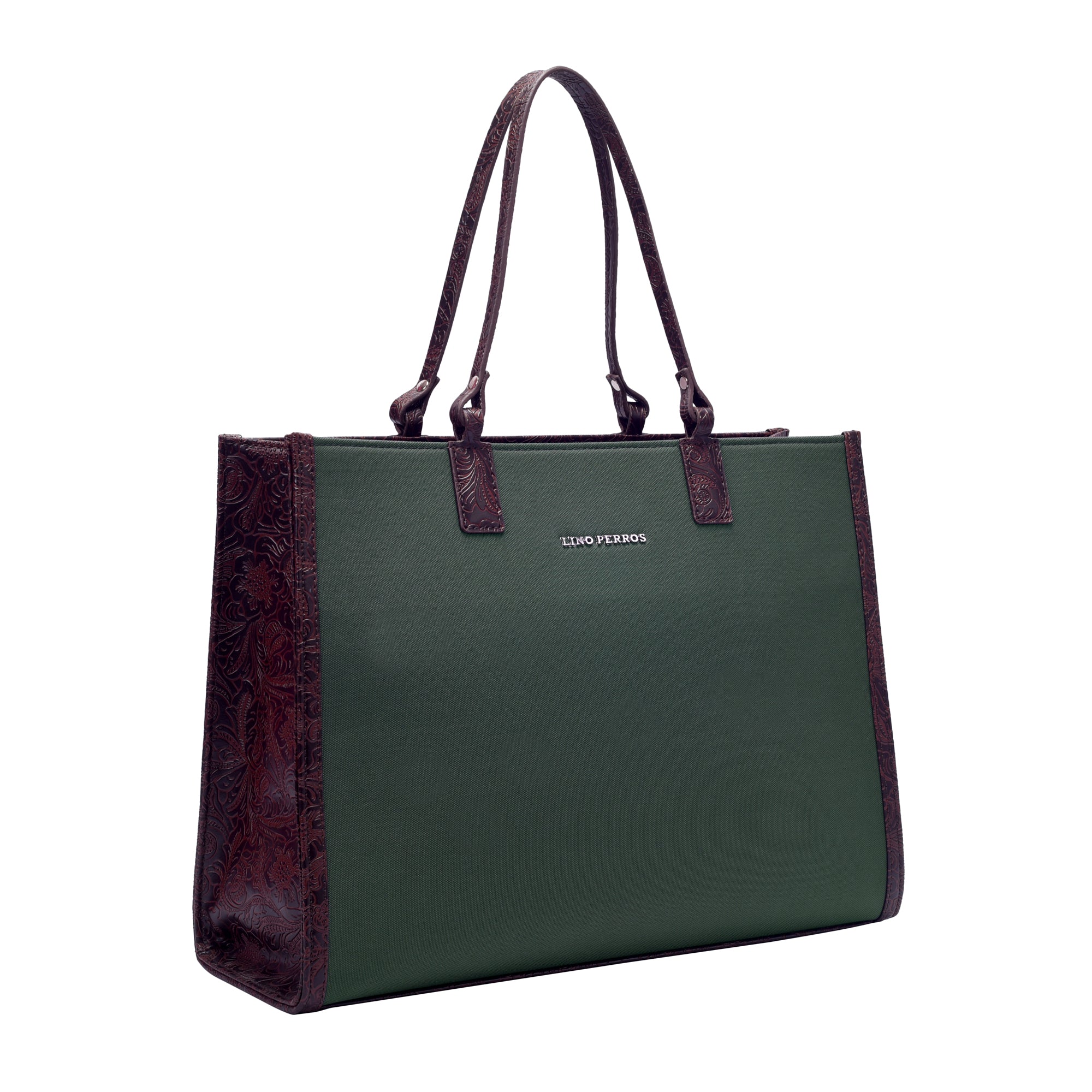 Women's Green Casual Solid Tote Bag