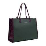 Women's Green Casual Solid Tote Bag