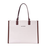 Women's Off White Casual Solid Tote Bag