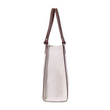 Women's Off White Casual Solid Tote Bag