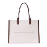Women's Off White Casual Solid Tote Bag