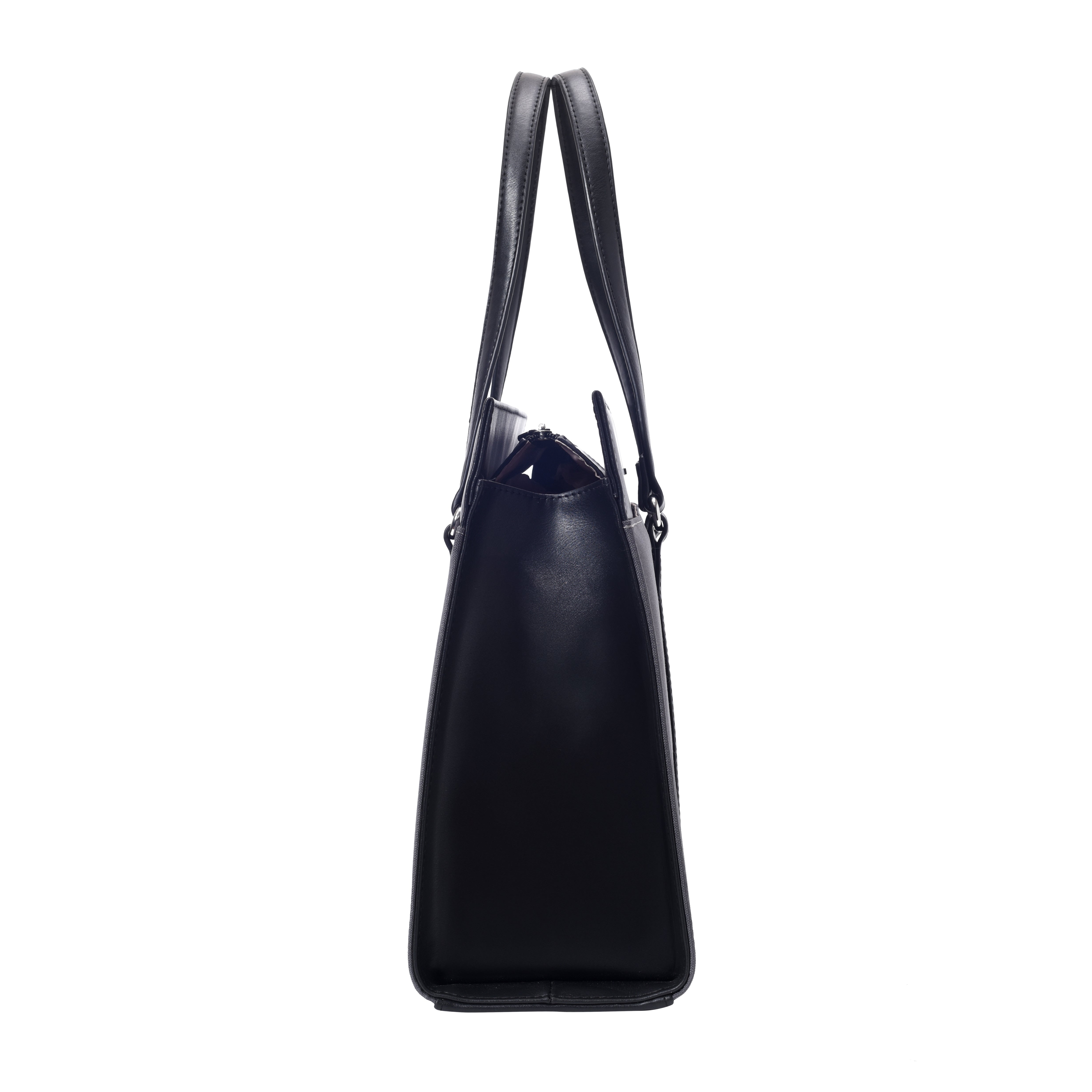 Women's Grey Casual Solid Tote Bag
