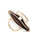 Women's Off White Casual Solid Tote Bag