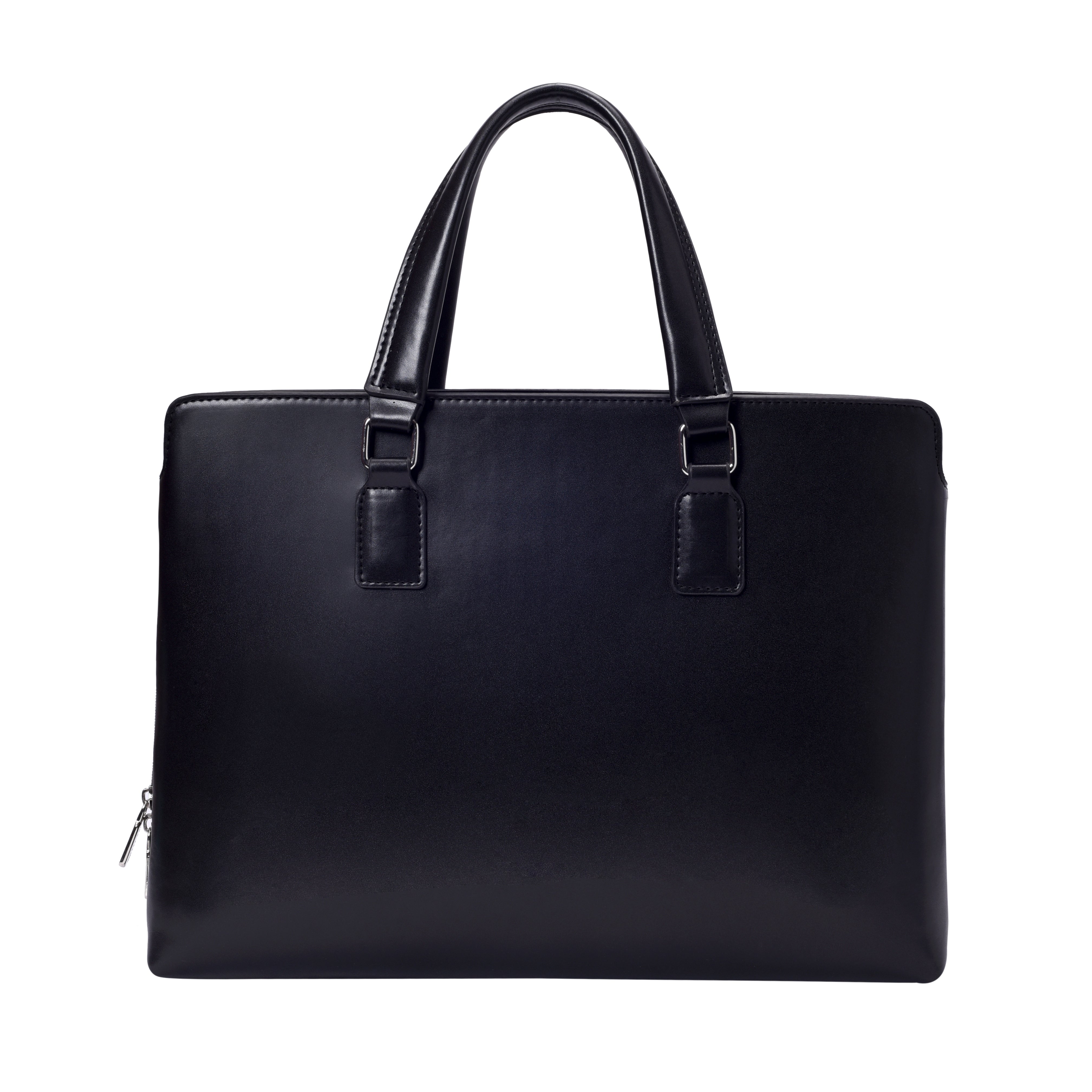 Unisex Black Casual Solid Shoulder Bag