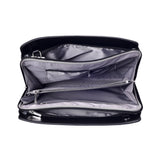 Unisex Black Casual Solid Shoulder Bag