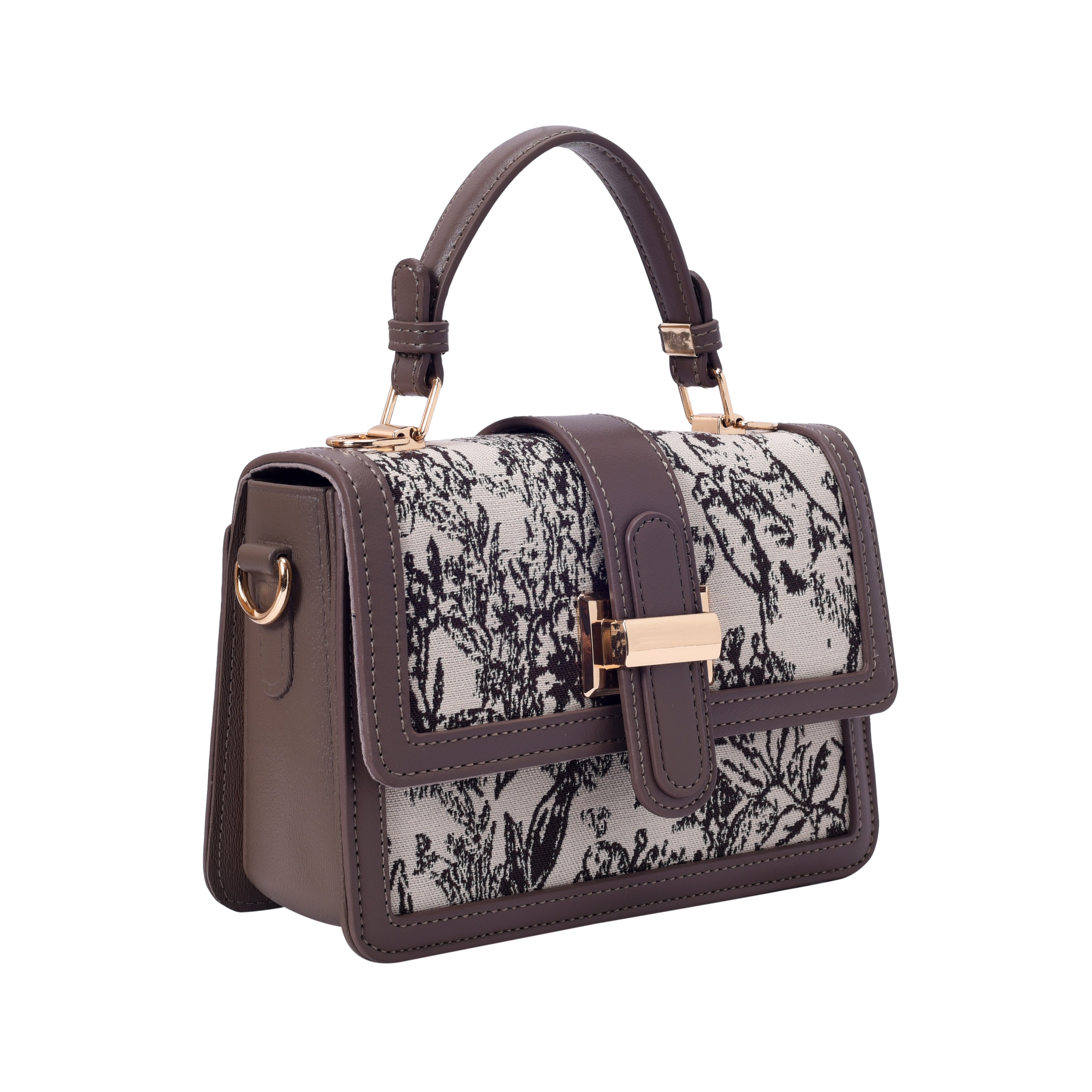 Women's Brown Casual Solid Satchel