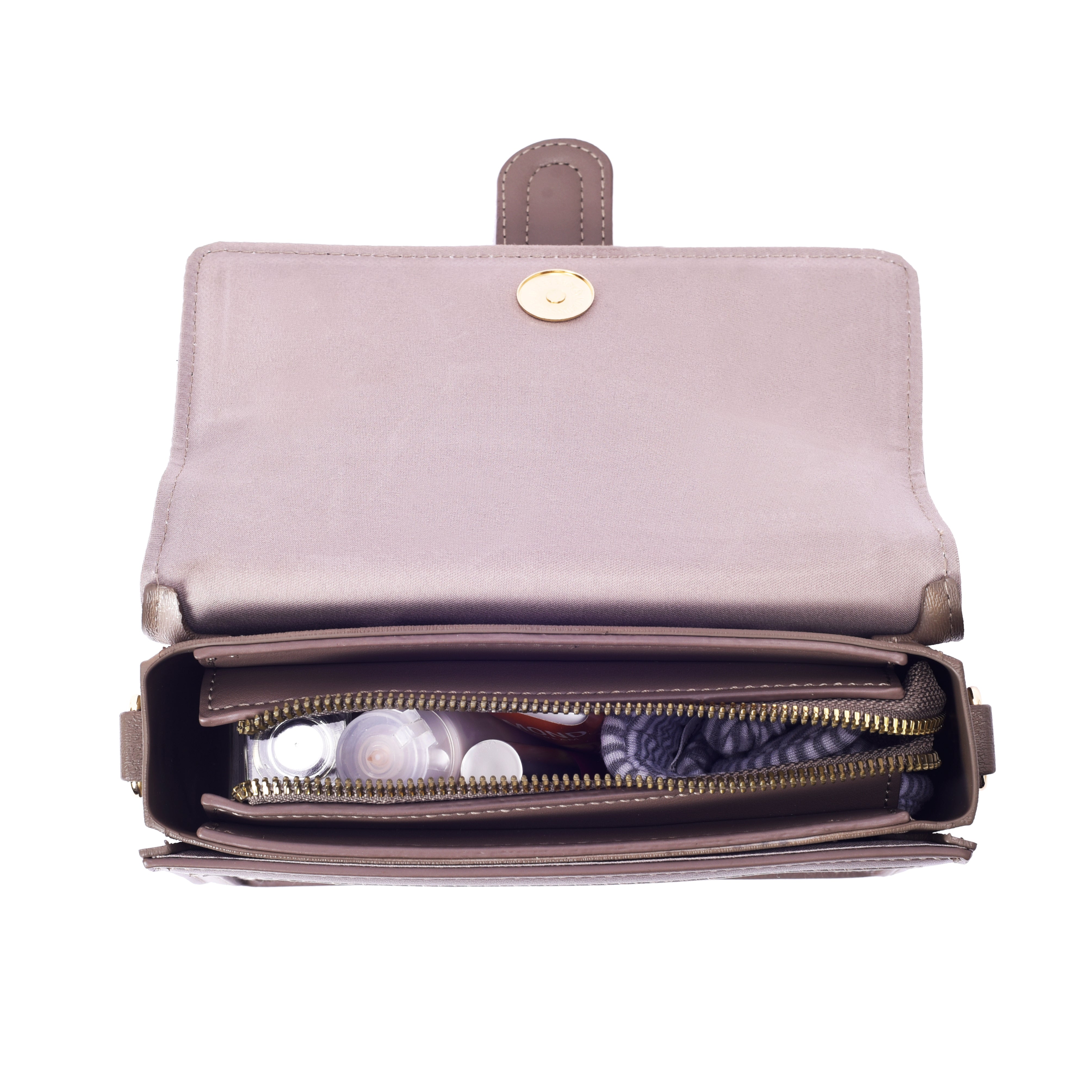 Women's Brown Casual Solid Satchel