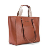 Women's Tan Casual Solid Tote Bag