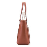 Women's Tan Casual Solid Tote Bag