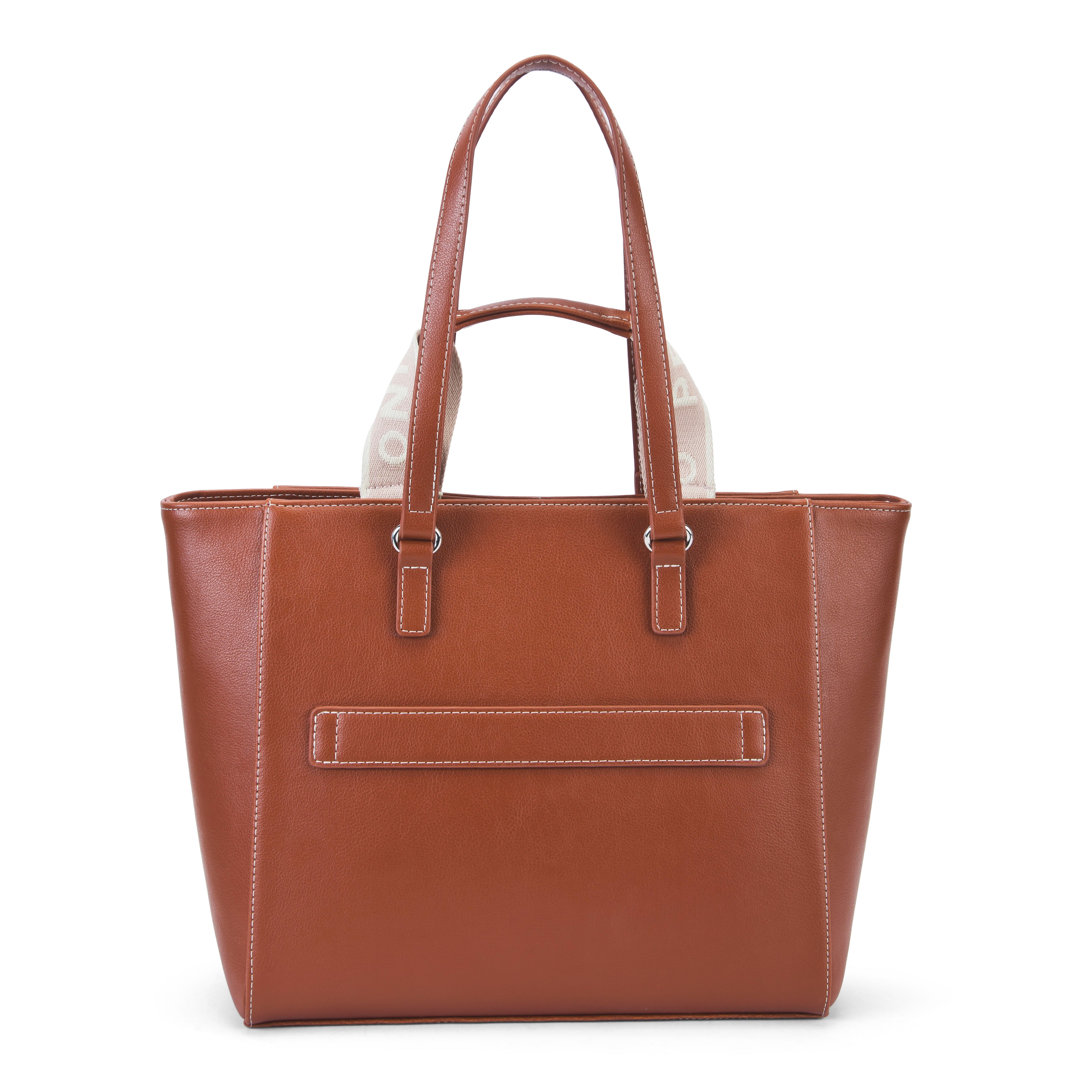Women's Tan Casual Solid Tote Bag