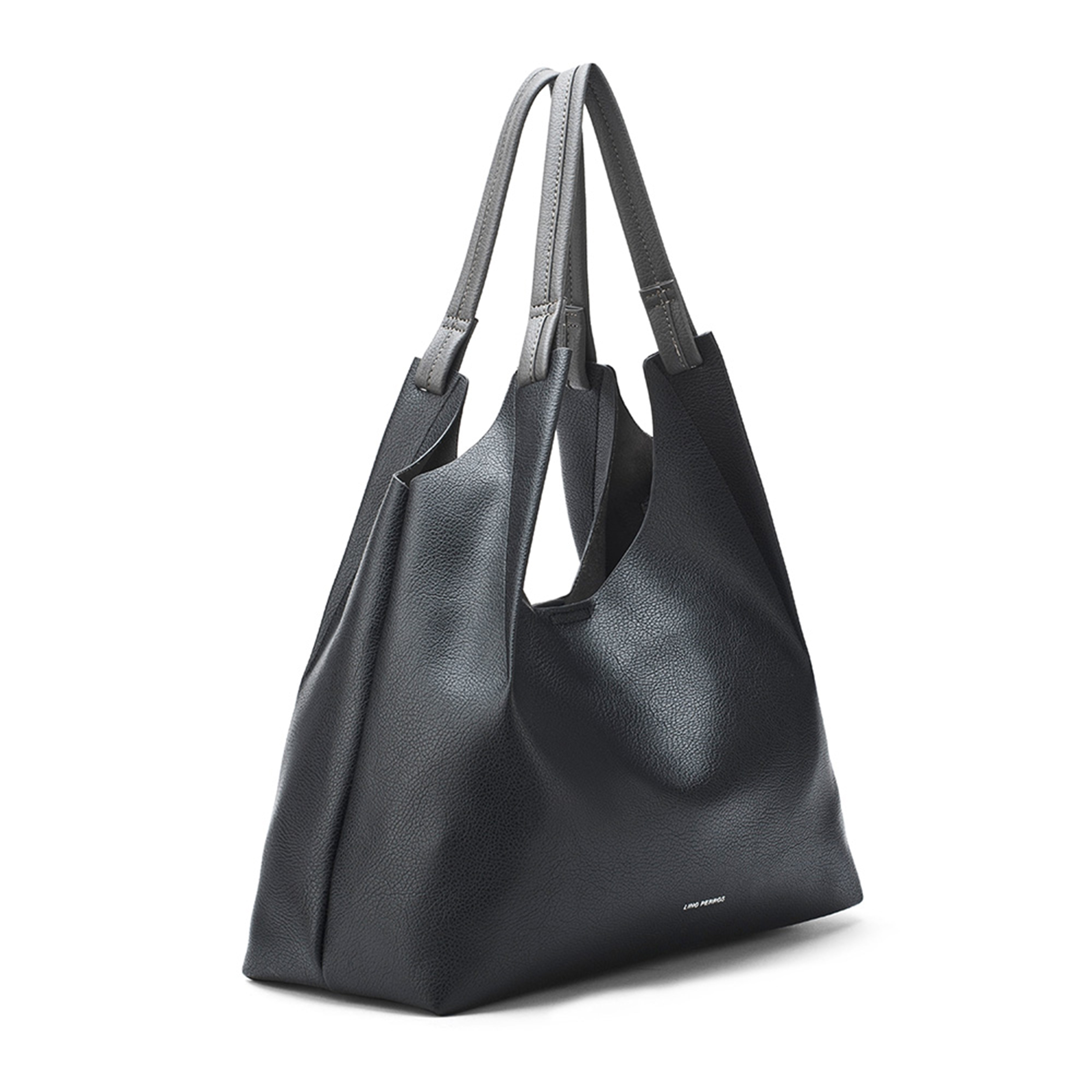 Women's Black Casual Solid Tote Bag