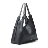 Women's Black Casual Solid Tote Bag