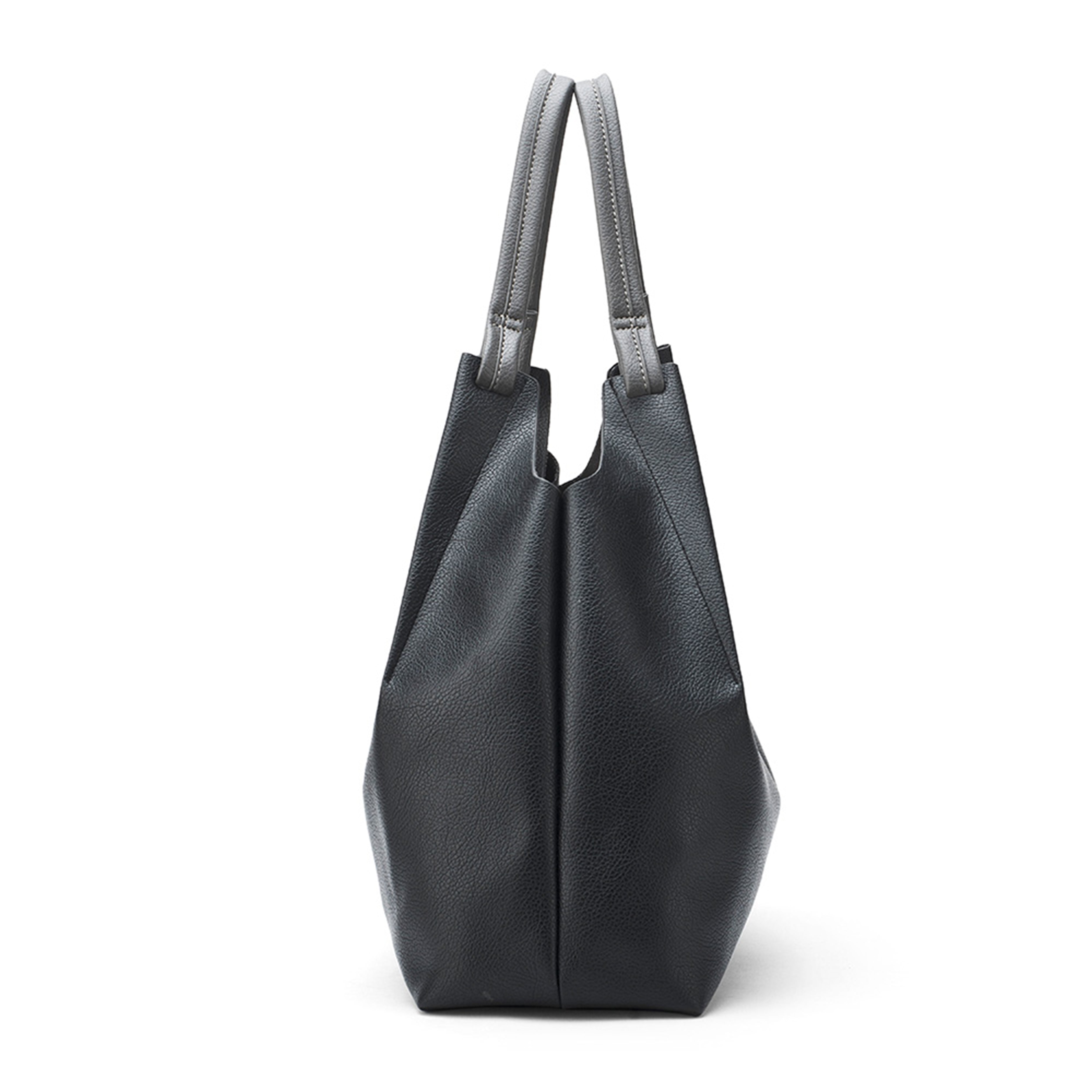 Women's Black Casual Solid Tote Bag