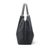 Women's Black Casual Solid Tote Bag